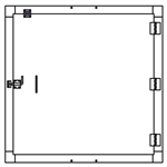 Security Door - Single Door - 48"x48"
