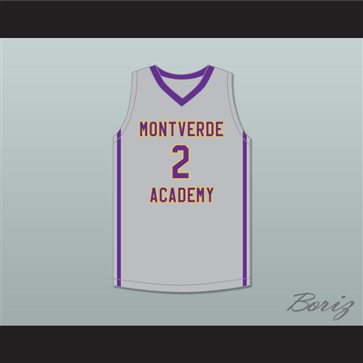 Andrew Nembhard 2 Montverde Academy Eagles Gray Basketball Jersey 1