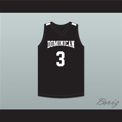 Alex Antetokounmpo 3 Dominican High School Knights Black Basketball Jersey 1