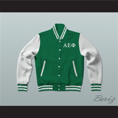 Alpha Epsilon Phi Sorority Varsity Letterman Jacket-Style Sweatshirt