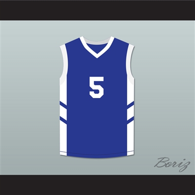 Andre 'Silk' Pool 5 Blue Basketball Jersey Dennis Rodman's Big Bang in PyongYang