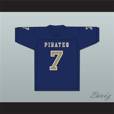 Brandon Bea 7 Independence Community College Pirates Dark Blue Football Jersey