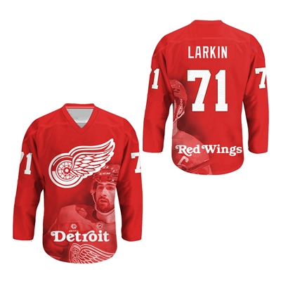 Dylan Larkin Hockey Jersey Detroit Wings Custom name number all sizes
