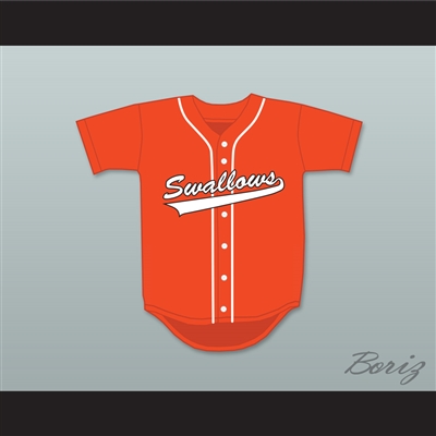 Ehren McGhehey 28 Swallows Play Ball Orange Baseball Jersey