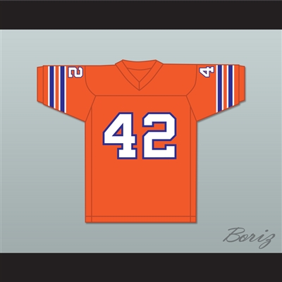 Ehren McGhehey 42 Football Follies Orange Football Jersey 2