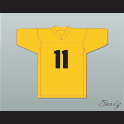 Erik Ainge 11 Blindside Yellow Gold Football Jersey