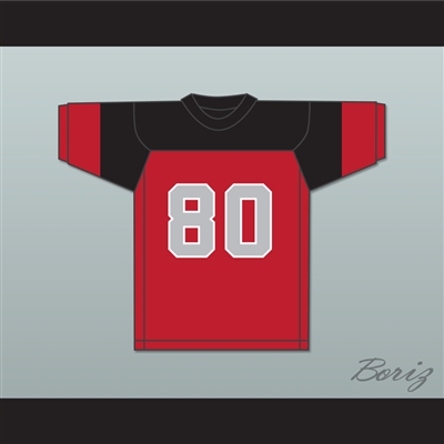 George Shank 80 Blackfoot High School Red Football Jersey 1