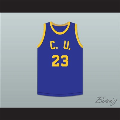 Hollis 23 Cadwallader University Blue Basketball Jersey Fast Break