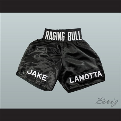 Jake 'Raging Bull' Lamotta Black Boxing Shorts
