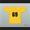 Johnny Knoxville 69 Blindside Yellow Gold Football Jersey