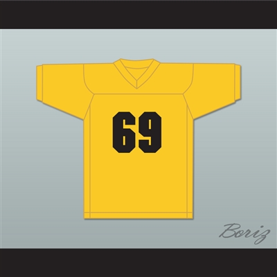 Johnny Knoxville 69 Blindside Yellow Gold Football Jersey