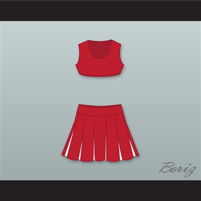 Megan Bloomfield High School Red Cheerleader Uniform But I'm a Cheerleader