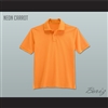 Men's Solid Color Neon Carrot Polo Shirt