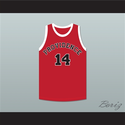 George Nostrand 14 Providence Steamrollers Red Basketball Jersey 1