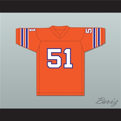 Steve-O 51 Football Follies Orange Football Jersey 1