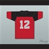 Vik De Palma 12 Blackfoot High School Red Football Jersey 2