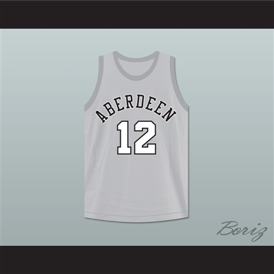 Allen Iverson 12 Aberdeen Elementary School Gray Basketball Jersey