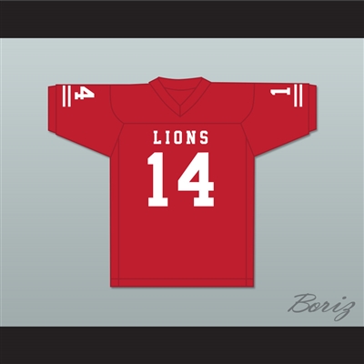 De'Andre Johnson 14 EMCC Lions Red Alternate Football Jersey