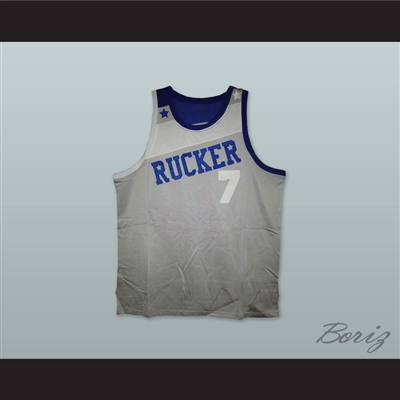 1969 Rucker Park NYC 7 Gray Basketball Jersey