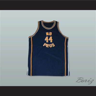 1970 MB PROS 44 Dark Blue Basketball Jersey