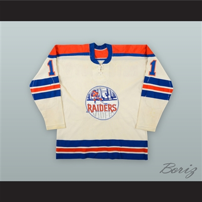 1972-75 WHA Craig Reichmuth 11 New York Raiders White Hockey Jersey