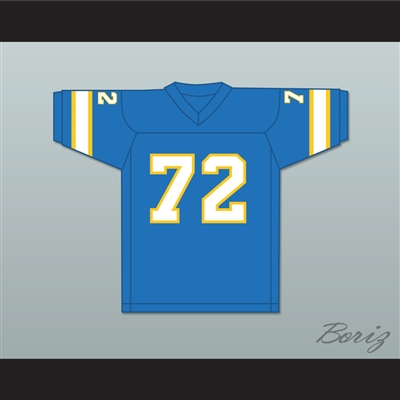 1974-75 WFL Steve Chomyszak 72 Philadelphia Bell Road Football Jersey