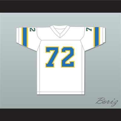 1974-75 WFL Steve Chomyszak 72 Philadelphia Bell Home Football Jersey