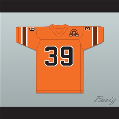 1974-75 WFL Larry Csonka 39 Memphis Grizzlies Road Football Jersey with Patch