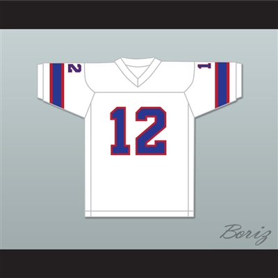 1974 WFL Bob Davis 12 Florida Blazers Home Football Jersey
