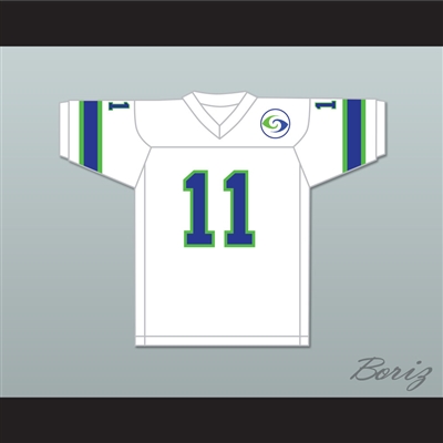 1974 WFL Pete Beathard 11 Portland Storm Home Football Jersey with Patch