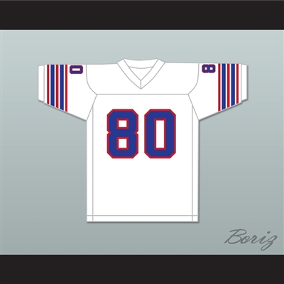 1974 WFL Steve Barrios 80 Birmingham Americans Home Football Jersey