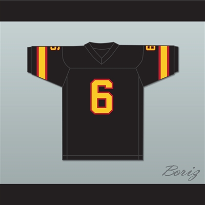 1974 WFL Warren McVea 6 Detroit Wheels Road Football Jersey