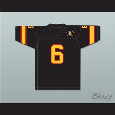 1974 WFL Warren McVea 6 Detroit Wheels Road Football Jersey with Patch