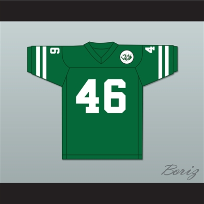 1975 WFL Cyril Pinder 46 Chicago Winds Road Football Jersey with Patch