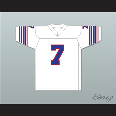 1975 WFL Denny Duron 7 Birmingham Vulcans Home Football Jersey