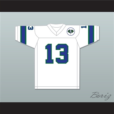 1975 WFL Don Horn 13 Portland Thunder Home Football Jersey with Patch