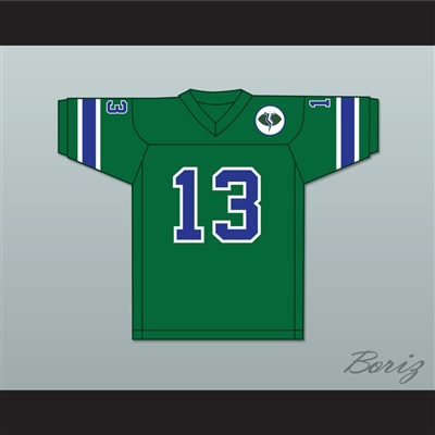 1975 WFL Don Horn 13 Portland Thunder Road Football Jersey with Patch