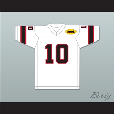 1975 WFL George Mira 10 Jacksonville Express Home Football Jersey with Patch