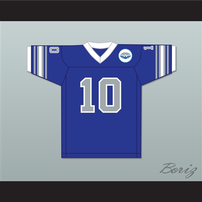 1975 WFL Johnnie Walton 10 San Antonio Wings Road Football Jersey with Patch