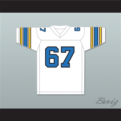 1983 USFL Don Drake 67 Oakland Invaders Home Football Jersey