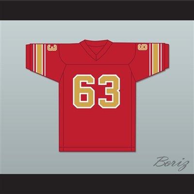 1983 USFL George Gilbert 63 Philadelphia Stars Road Football Jersey