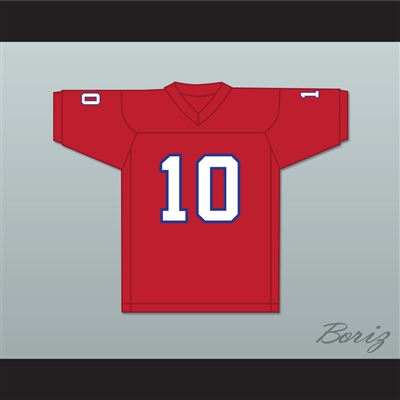 1983 USFL Glenn Inverso 10 New Jersey Generals Road Football Jersey