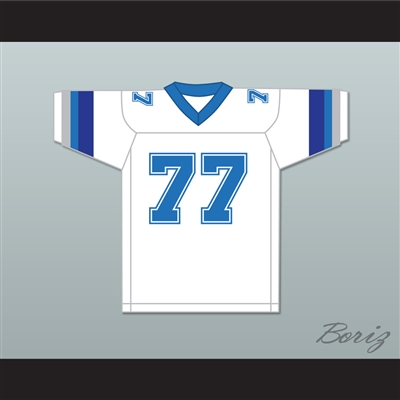 1983 USFL Junior Ah You 77 Boston Breakers Home Football Jersey