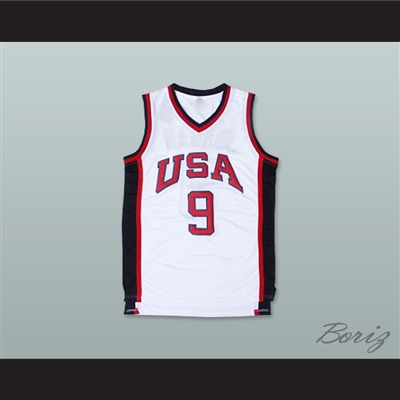 1984 Michael Jordan 9 USA Team Home Basketball Jersey