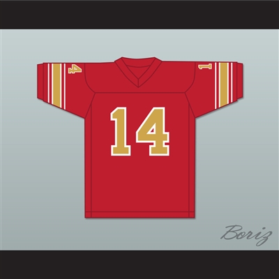 1984 USFL Chuck Fusina 14 Philadelphia Stars Road Football Jersey