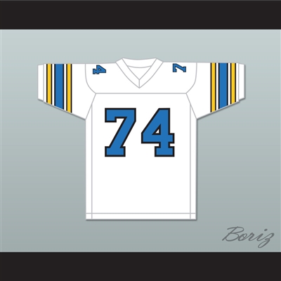 1985 USFL Ray Pinney 74 Oakland Invaders Home Football Jersey
