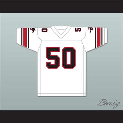 1985 USFL Ron Simmons 50 Tampa Bay Bandits Home Football Jersey
