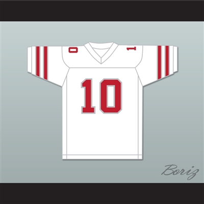 1985 USFL Walter Lewis 10 Memphis Showboats Home Football Jersey