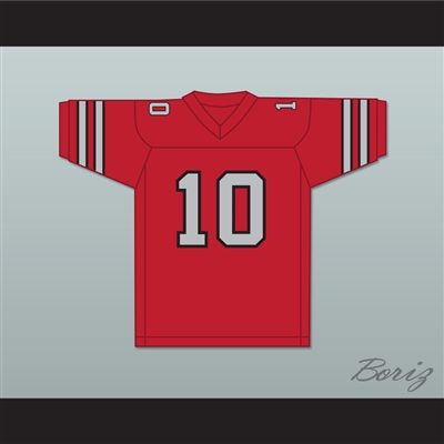 1985 USFL Walter Lewis 10 Memphis Showboats Road Football Jersey