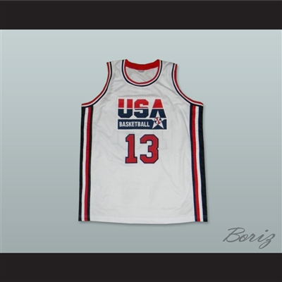 1992 Chris Mullin 13 USA Team Home Basketball Jersey